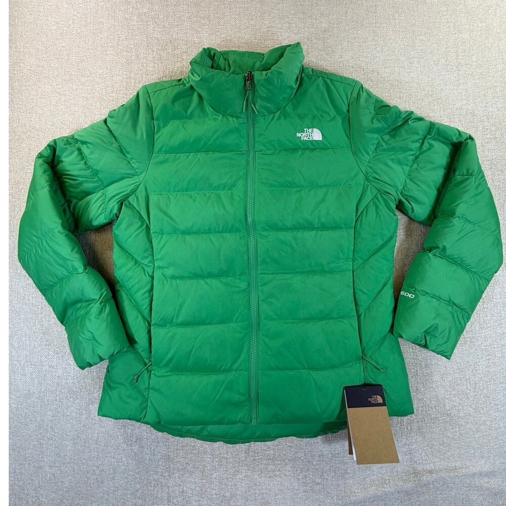 The North Face Women's Large Green NWT Minoqua Down Full Zip Jacket Outdoor Coat